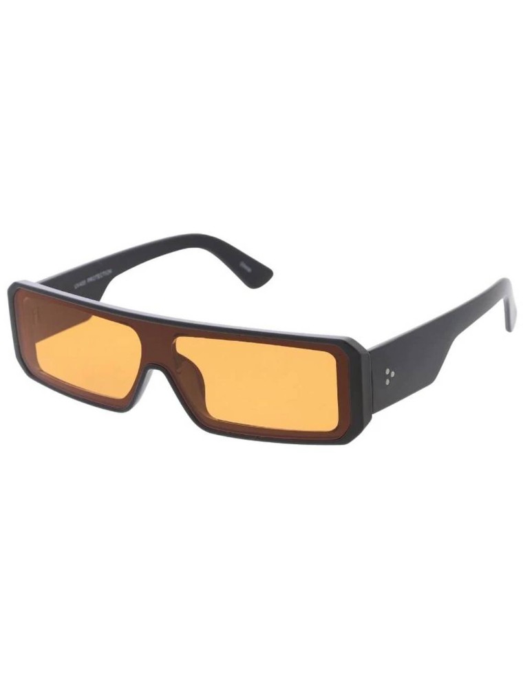 Value Edition Lunettes de soleil à monture rectangulaire moyenne en plastique - Assorti