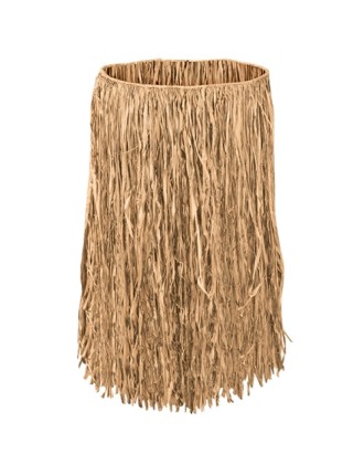 Value Edition JUPE HULA 31"x28" raffia Hula Skirt natural