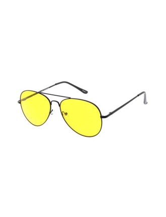 Value Edition Lunettes Aviator Metal Spring Temples Jaunes