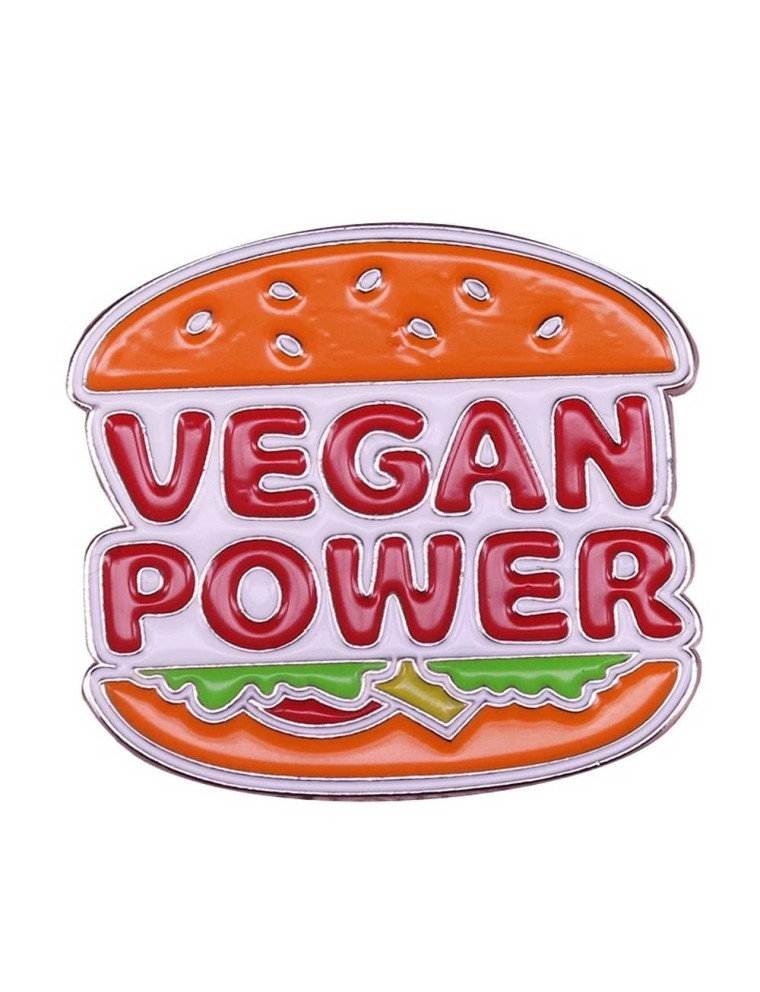 Value Edition Épinglette végétarienne burger vegan power broche