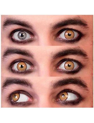 Value Edition Lentilles de contact Villain Mini Sclera - Orange/Jaune/Noir