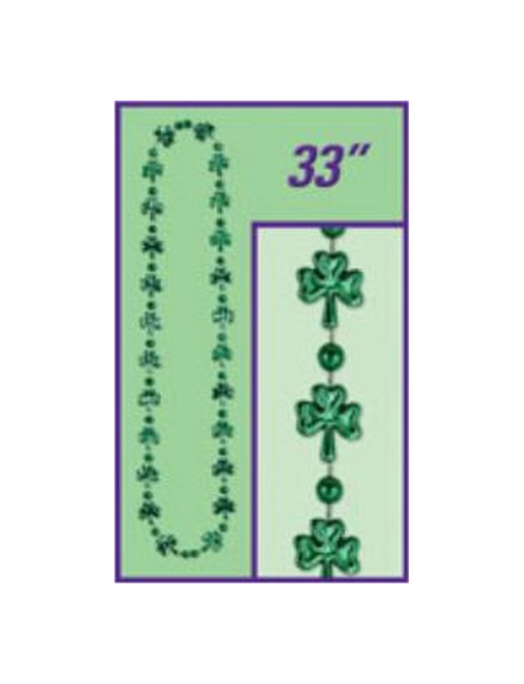 Value Edition 33" Perles de Trèfle, Vert Saint Patrick