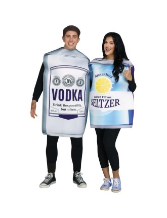 Value Edition Vodka & soda seltzer- Costumes de couples adultes