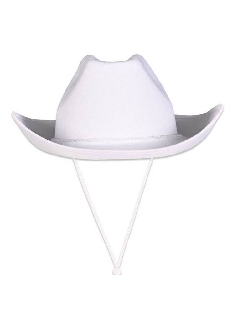 Value Edition Chapeau de cowboy en feutre blanc