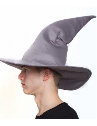 Value Edition Chapeau de sorcier adulte- Gris