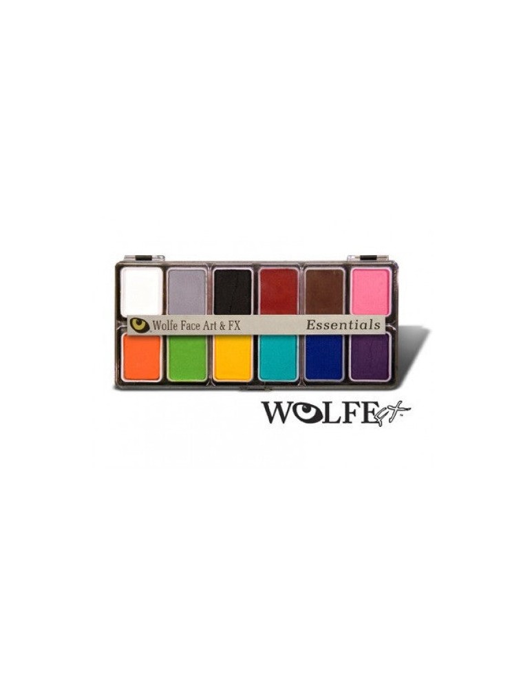 Value Edition WOLFE Hydrocolor Cakes Palette 12 Couleurs Essentiel Essentiel