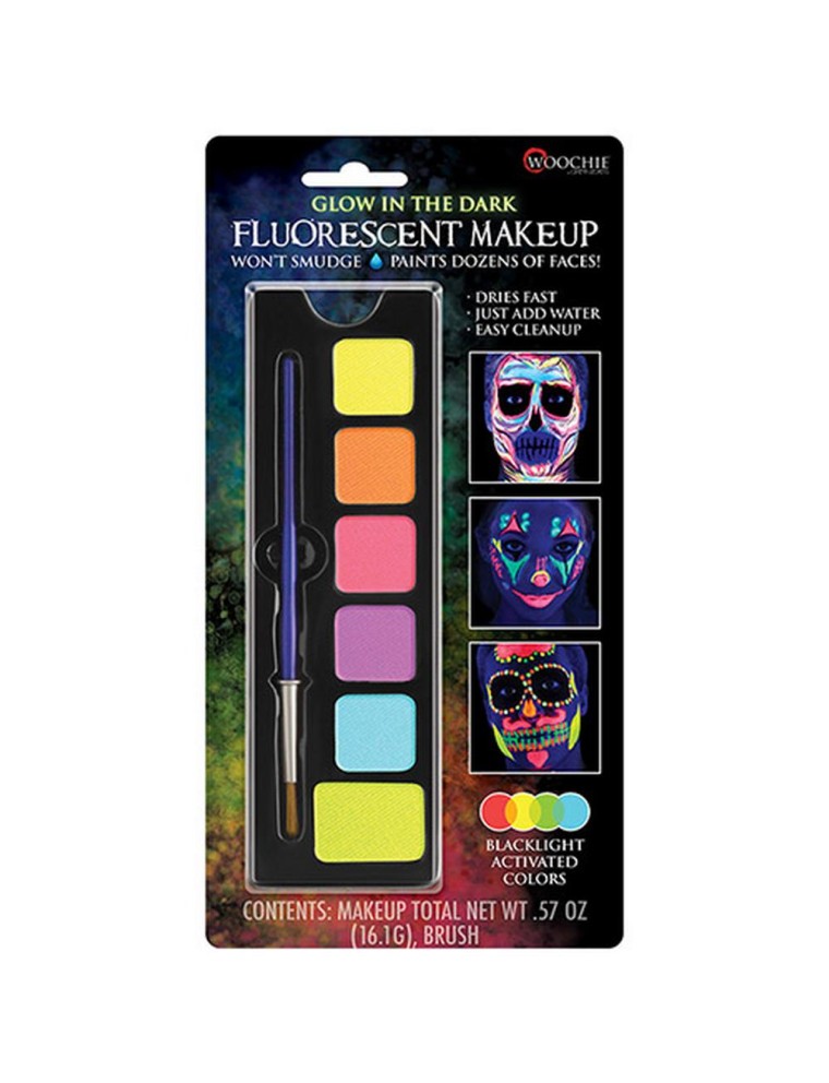 Value Edition Woochie Palette de maquillage fluorescente qui brille dans le noir