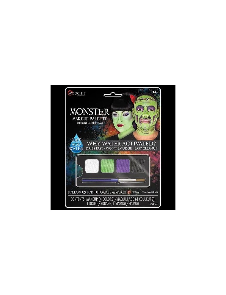 Value Edition WOOCHIE Palette de maquillage Monstre 4 couleurs