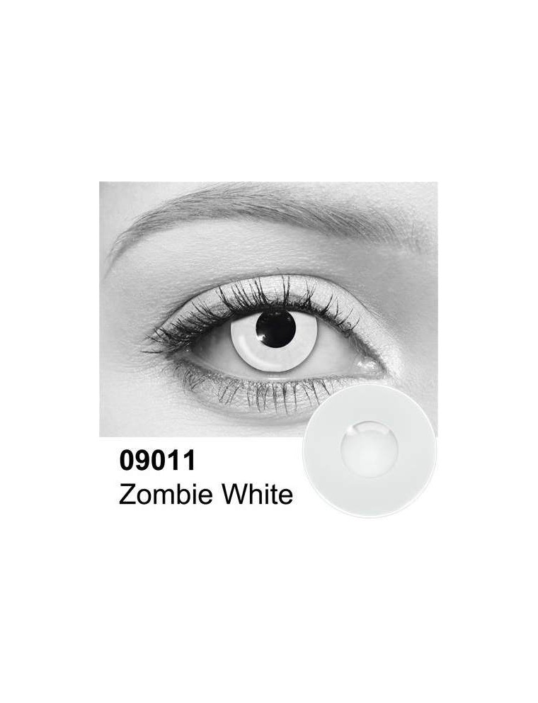 Value Edition Lentilles de contact Zombie Blanc Cosplay - 09011