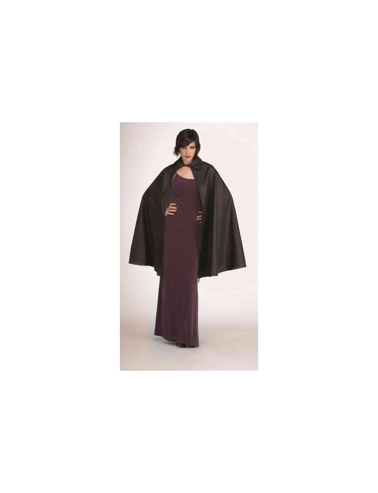 Value Edition Cape en taffetas noir de 45" pour adulte