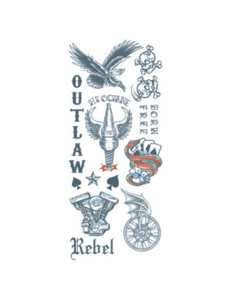 Value Edition Tattoo Temporaire Biker Outlaws