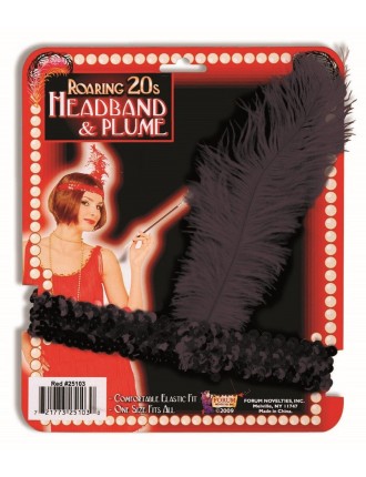 Value Edition Bandeau de flapper et plume - Années folles