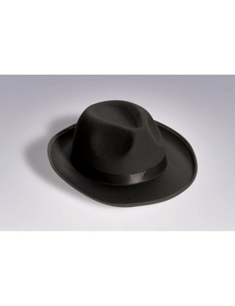 Value Edition Chapeau fedora en satin noir