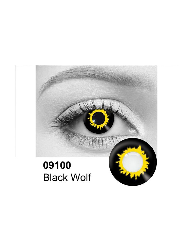 Value Edition Lentilles de contact Loup - Black Wolf 09100