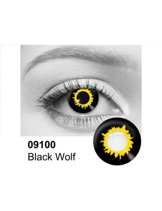 Value Edition Lentilles de contact Loup - Black Wolf 09100