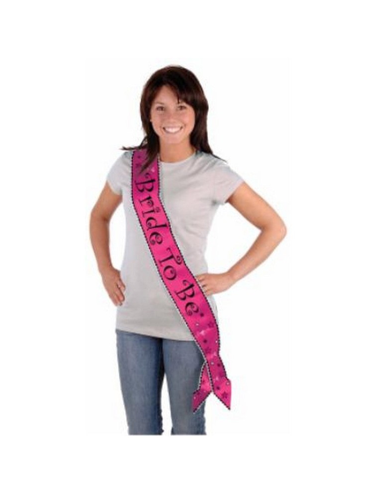 Value Edition BRIDE TO BE SASH_PINK/BLACK