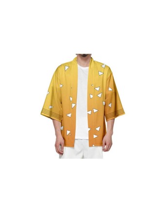 Value Edition Cardigan style kimono décontracté - Jaune