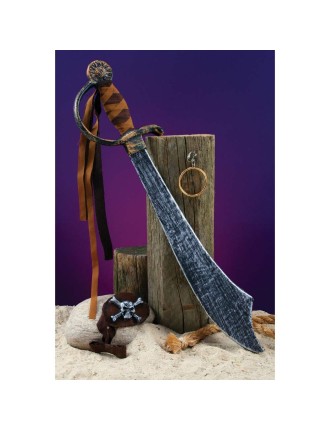 Value Edition Kit épée jouet pirate avec cache-œil et boucle d'oreille