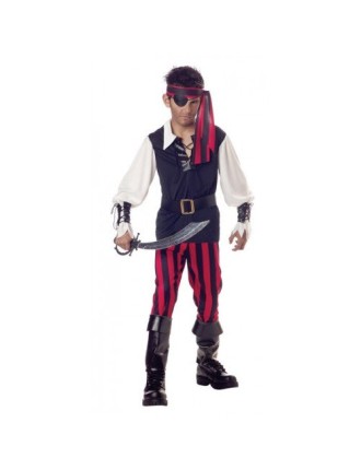 Value Edition Costume de garçon pirate à la gorge tranchée