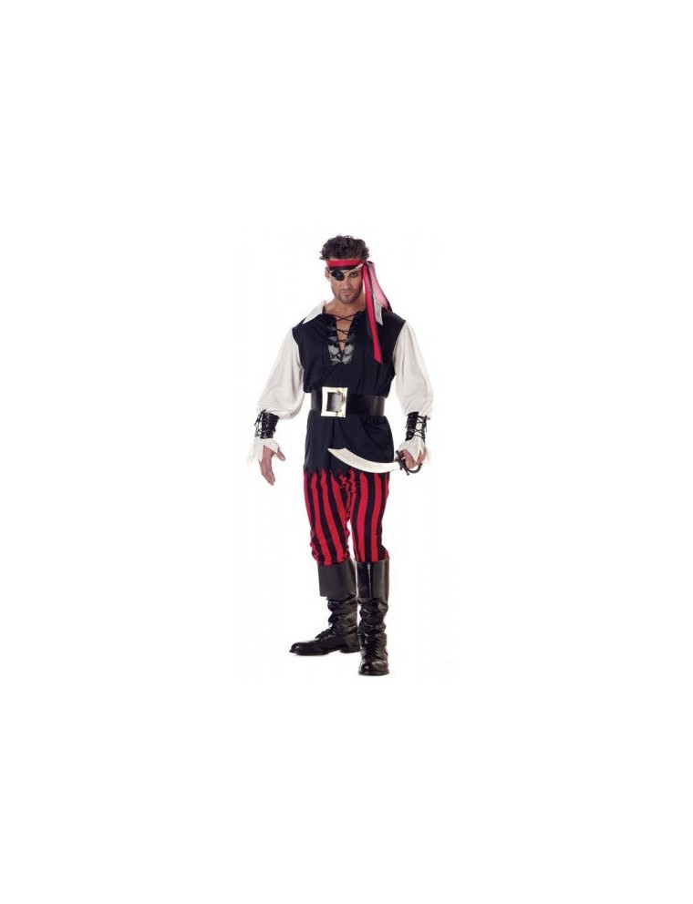 Value Edition Costume de PIRATE à la gorge tranchante pour hommes