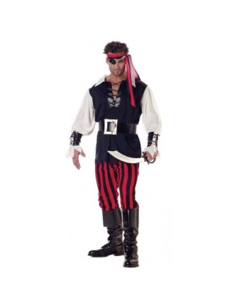 Value Edition Costume de PIRATE à la gorge tranchante pour hommes