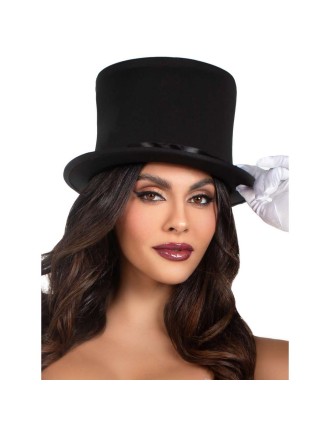 Value Edition Chapeau haut de forme noir pliable de luxe