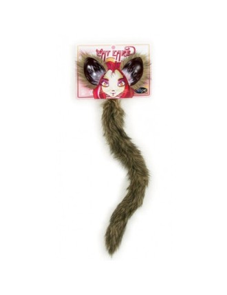 Value Edition Oreilles et queue de chat/renard marron