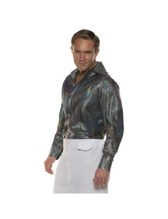 Value Edition Chemise Disco Iridescente pour homme