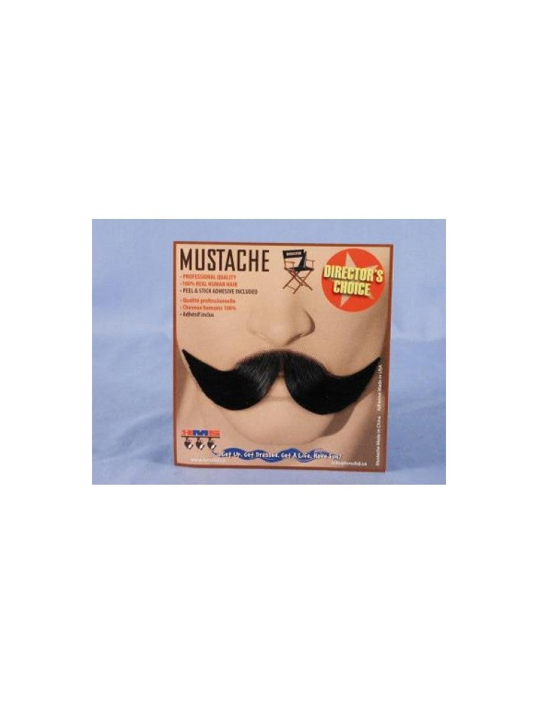 Value Edition Moustache en cheveux humains élégante