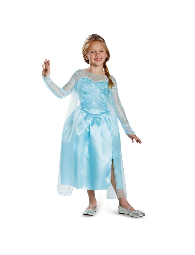 Value Edition Costume classique d'Elsa Frozen pour enfants