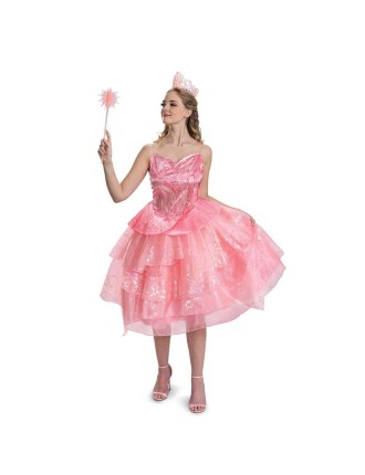 Value Edition Costume Glinda Deluxe Adulte - Robe Wicked la Bonne Sorcière