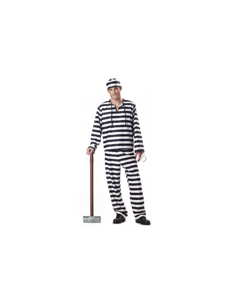 Value Edition Costume de prisonnier JAILBIRD adulte