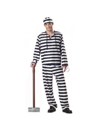 Value Edition Costume de prisonnier JAILBIRD adulte