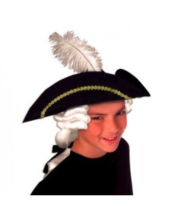 Value Edition CHAPEAU COLONIAL pour ENFANT avec PERRUQUE