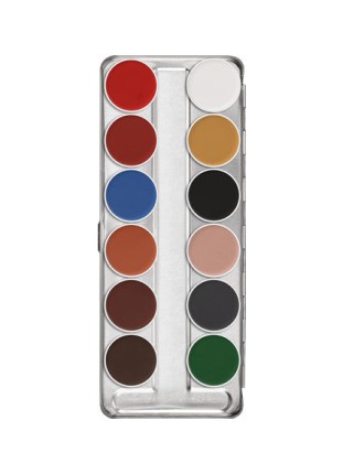 Value Edition Palette KRYOLAN Aquacolor 12 couleurs