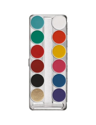 Value Edition Palette KRYOLAN Aquacolor 12 couleurs