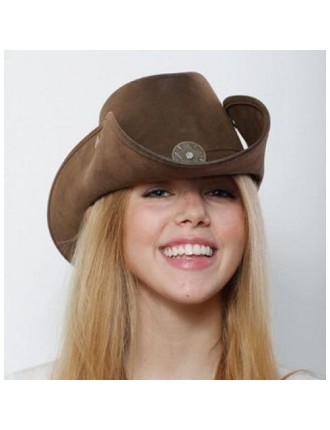 Value Edition Chapeau de cowboy en simili cuir