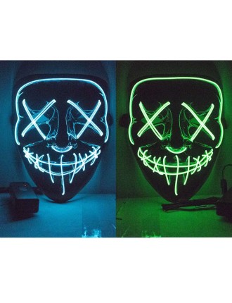 Value Edition Masque noir LED d'Halloween - Purge