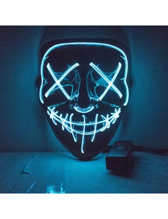 Value Edition Masque noir LED d'Halloween - Purge