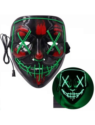 Value Edition Masque noir LED d'Halloween - Purge